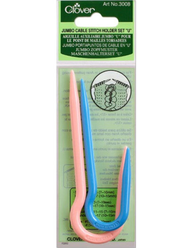 Set de 2 aiguilles Jumbo pour torsades
