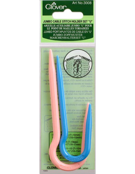 Set de 2 aiguilles Jumbo pour torsades