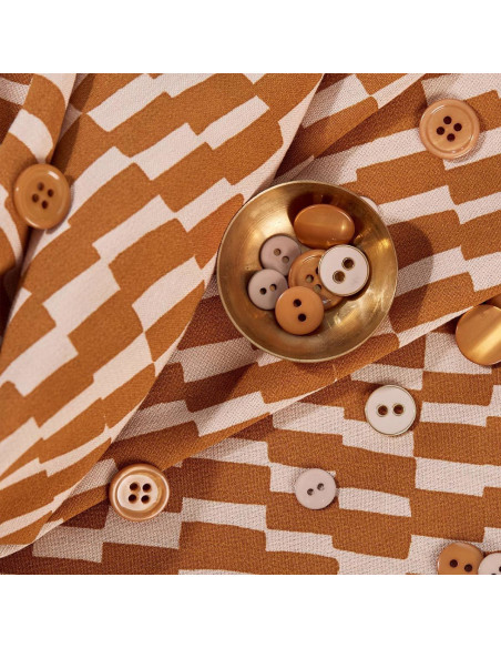 Tissu viscose Domino Ochre - Atelier Brunette