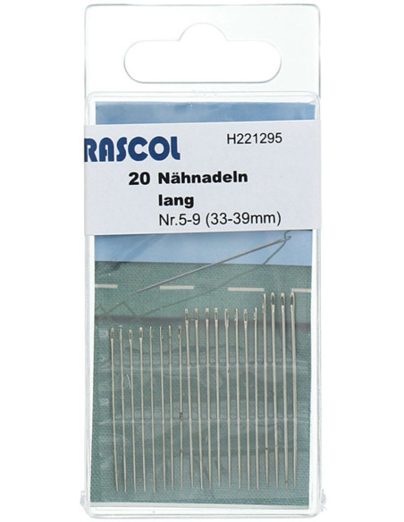Aiguilles à coudre longues Rascol - Assortiment 5/9