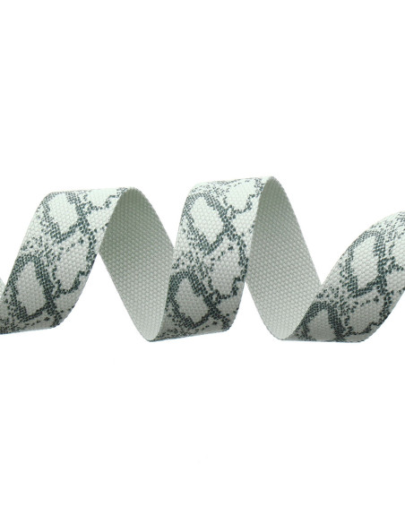 Sangle polyester - Serpent gris