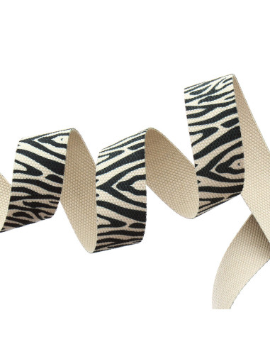 Sangle polyester - Zébre beige