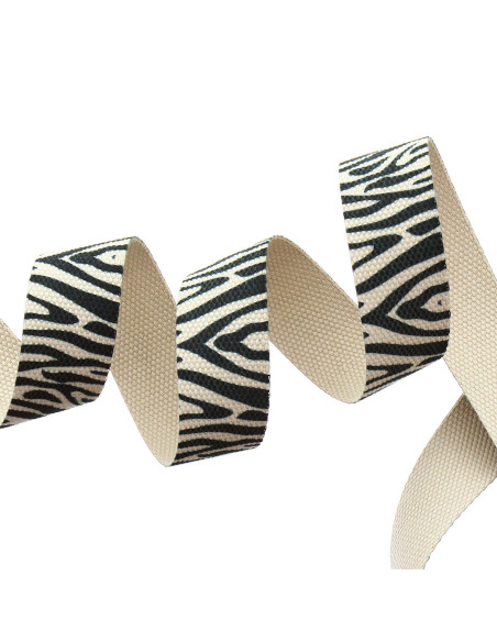Sangle polyester - Zébre beige