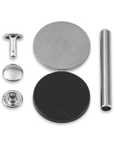 Set de 20 rivets tubulaires 4-6 mm argent VARIO Creative Tool 2