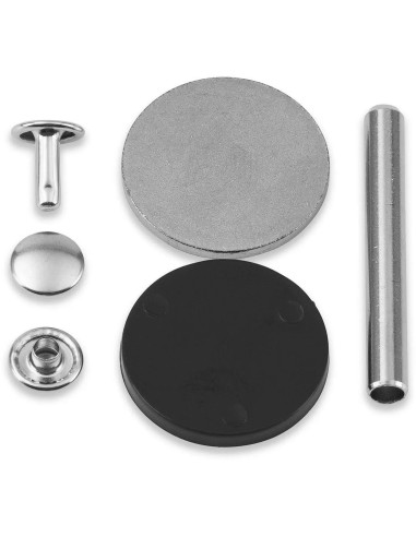 Set de 20 rivets tubulaires 4-6 mm argent VARIO Creative Tool