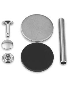 Set de 12 rivets tubulaires 6-9 mm argent VARIO Creative Tool 2