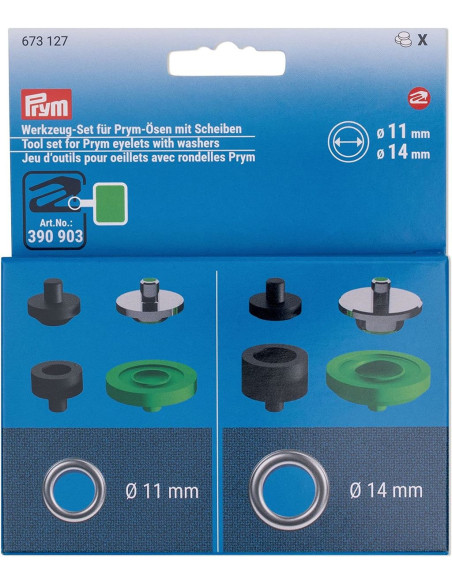 Jeu d´outils pour oeillets 11 et 14 mm VARIO Creative Tool