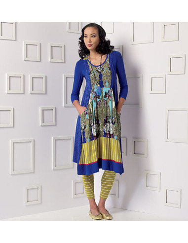 Patron de haut, robe et collant - Vogue 9108