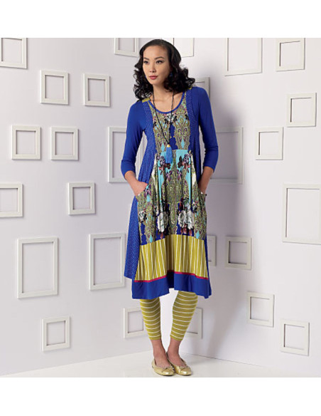 Patron de haut, robe et collant - Vogue 9108
