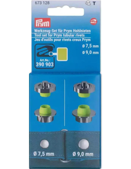 Jeu d´outils pour rivets creux 7,5 et 9 mm VARIO Creative Tool