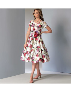 Patron de robe et ceinture - Vogue 9106