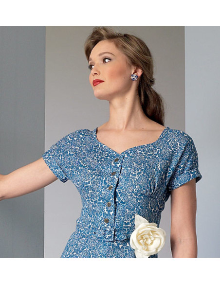 Patron de robe et ceinture - Vogue 9106