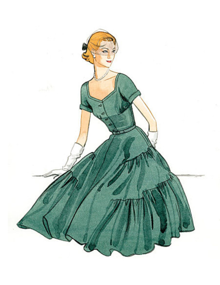 Patron de robe et ceinture - Vogue 9106