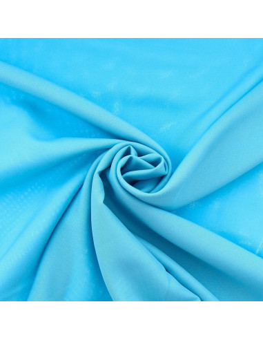 Tissu burlington - Bleu aqua