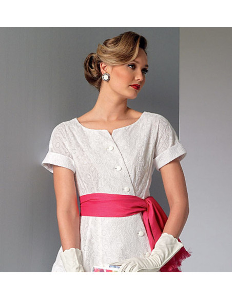 Patron de robe et ceinture - Vogue 9105