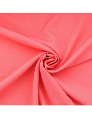Tissu burlington - Corail