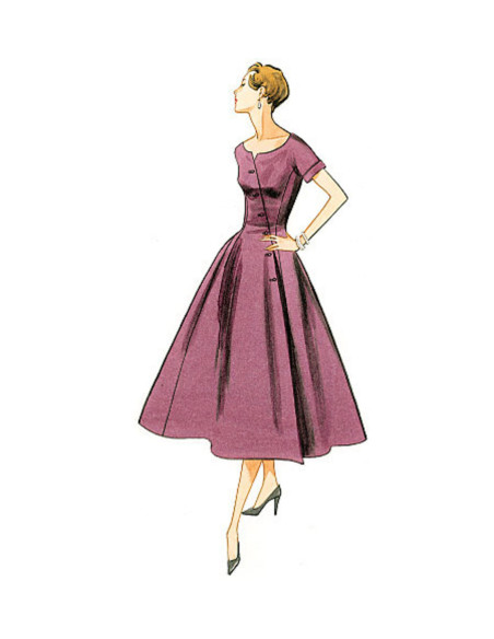 Patron de robe et ceinture - Vogue 9105