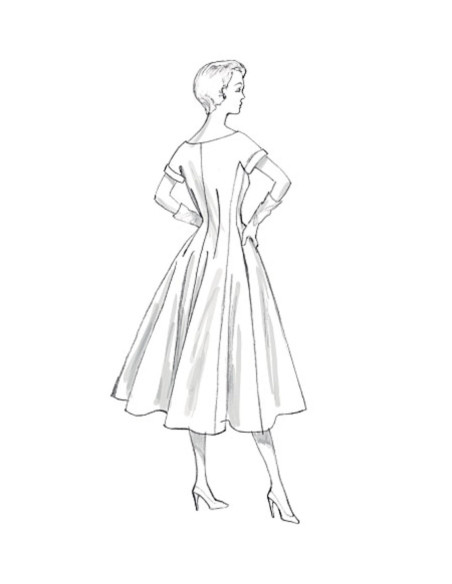 Patron de robe et ceinture - Vogue 9105