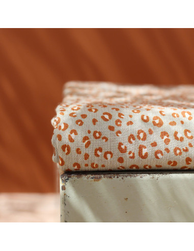 Tissu crépon de viscose Mini Léo Amande - La Maison Naïve