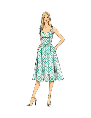 Patron de robe - Vogue 9100