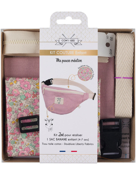 Kit couture sac banane pour enfant - Zoé