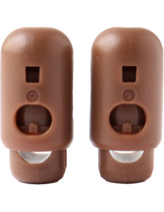 Set de 2 stop cordon YKK - Marron