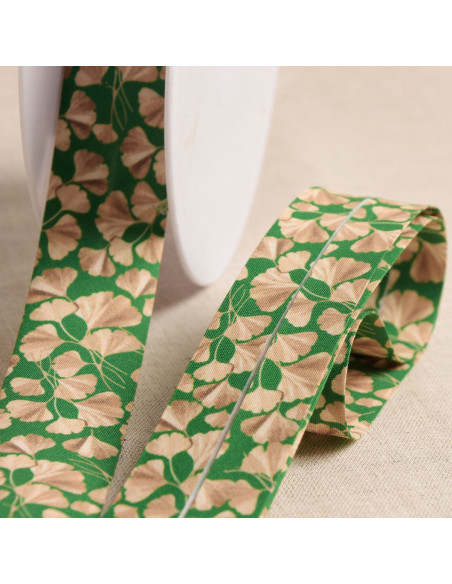 Biais ginkgo - Vert foncé