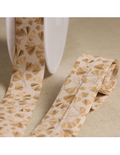 Biais ginkgo - Beige