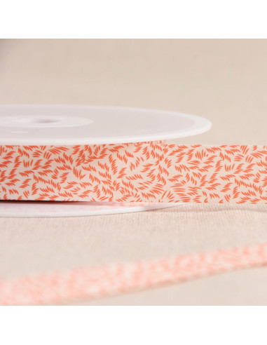 Biais feuillage - Orange