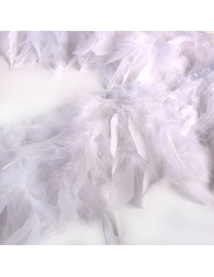 Frange plumes - Blanc optique