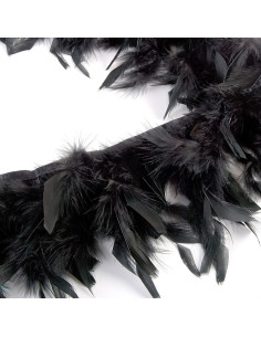 Frange plumes - Noir