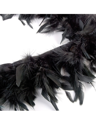 Frange plumes - Noir