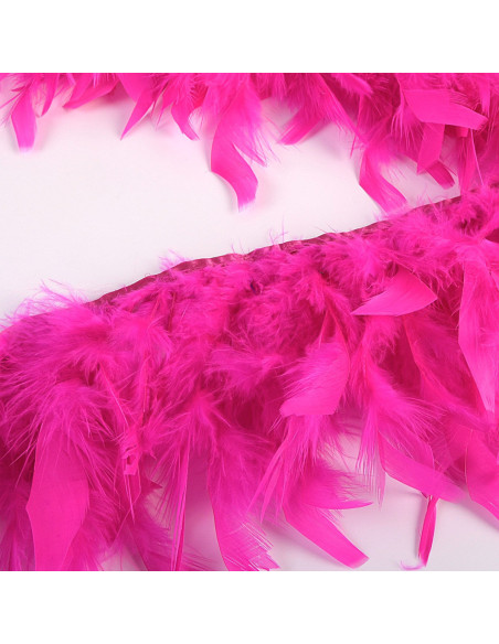 Frange plumes - Fuchsia