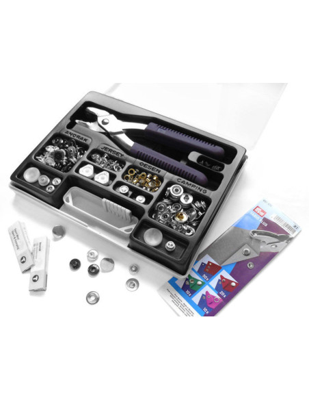 Mallette pince Vario avec pressions et oeillets