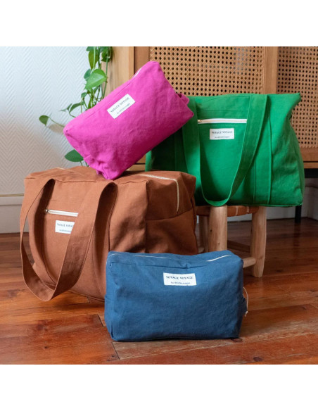 Lot de 5 étiquettes tissées - Voyage