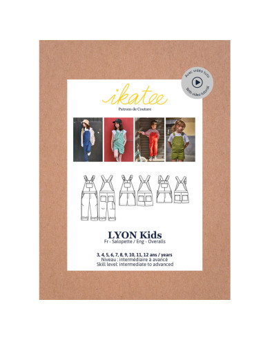 Patron de salopette Lyon kids - Ikatee