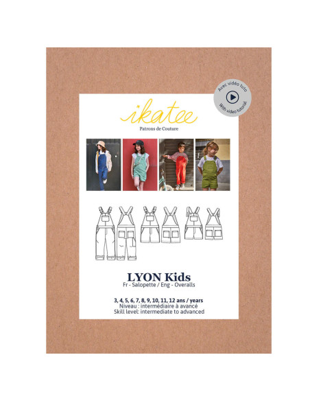 Patron de salopette Lyon kids - Ikatee