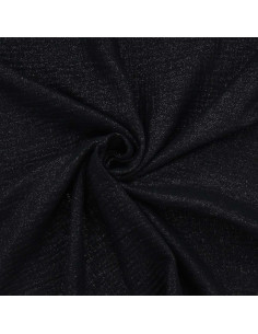 Tissu double gaze de coton irisé - Noir