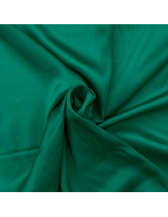 Tissu satin de viscose - Émeraude