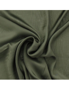 Tissu satin de viscose - Vert armée