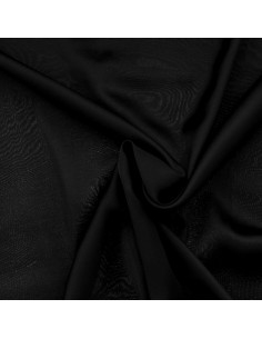 Tissu satin de viscose - Noir