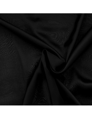 Tissu satin de viscose - Noir
