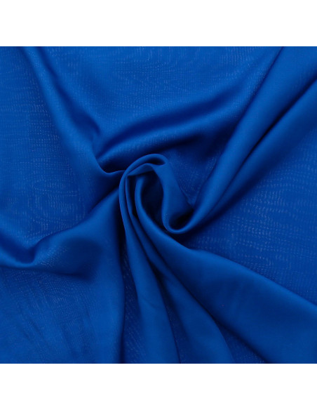 Tissu satin de viscose - Bleu royal