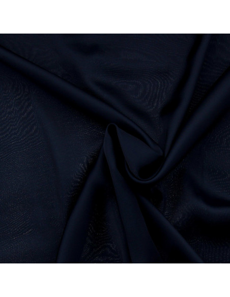 Tissu satin de viscose - Bleu marine