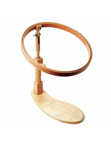 Tambour à broder sous cuisse