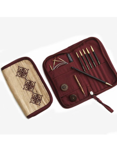 Trousse crochets tunisiens en bois d´ébène Bequest Lantern Moon 2