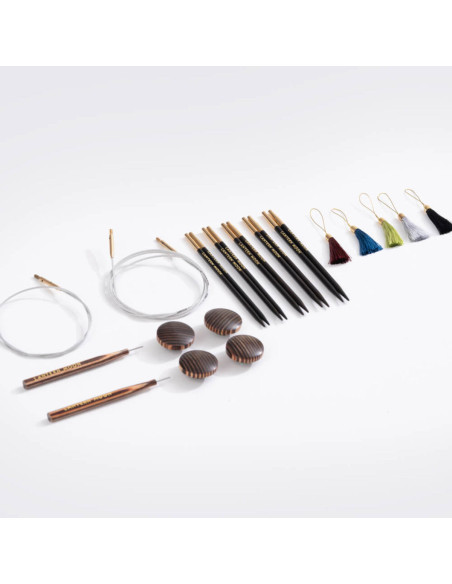 Trousse aiguilles circulaires en bois d´ébène Charm Lantern Moon