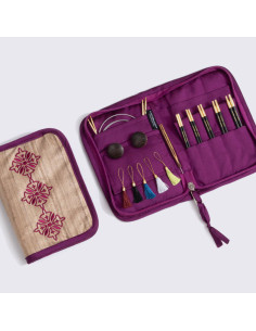 Trousse aiguilles circulaires en bois d´ébène Grace Lantern Moon