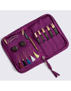 Trousse aiguilles circulaires en bois d´ébène Grace Lantern Moon 2