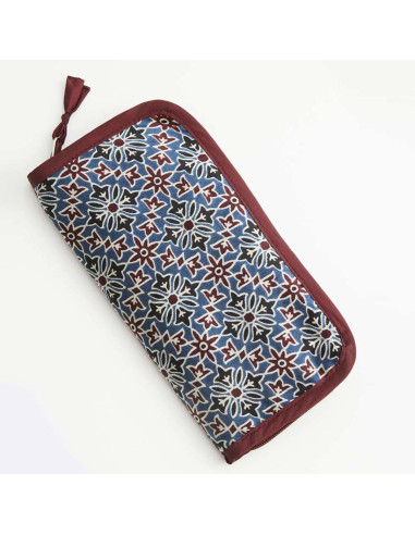 Etui pour aiguilles à tricoter double pointes Ajrak Lantern Moon